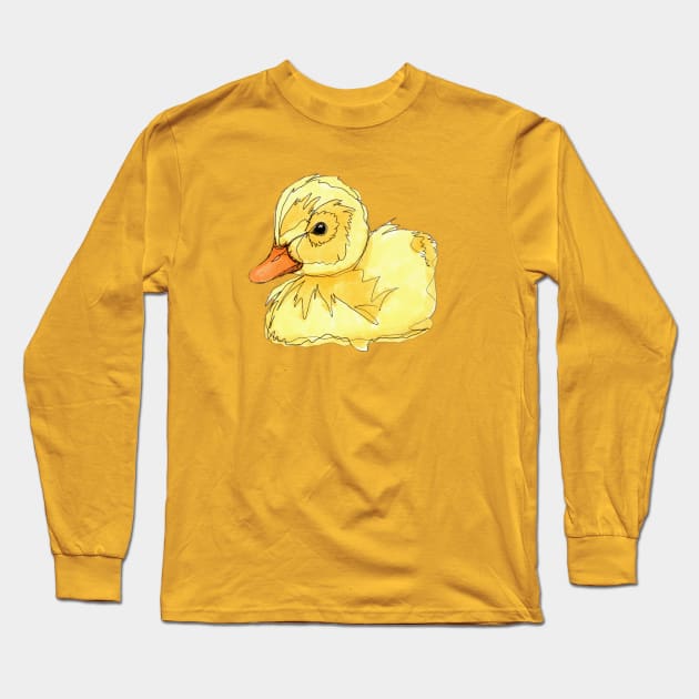 Cute Duckling Long Sleeve T-Shirt by Nicolashache